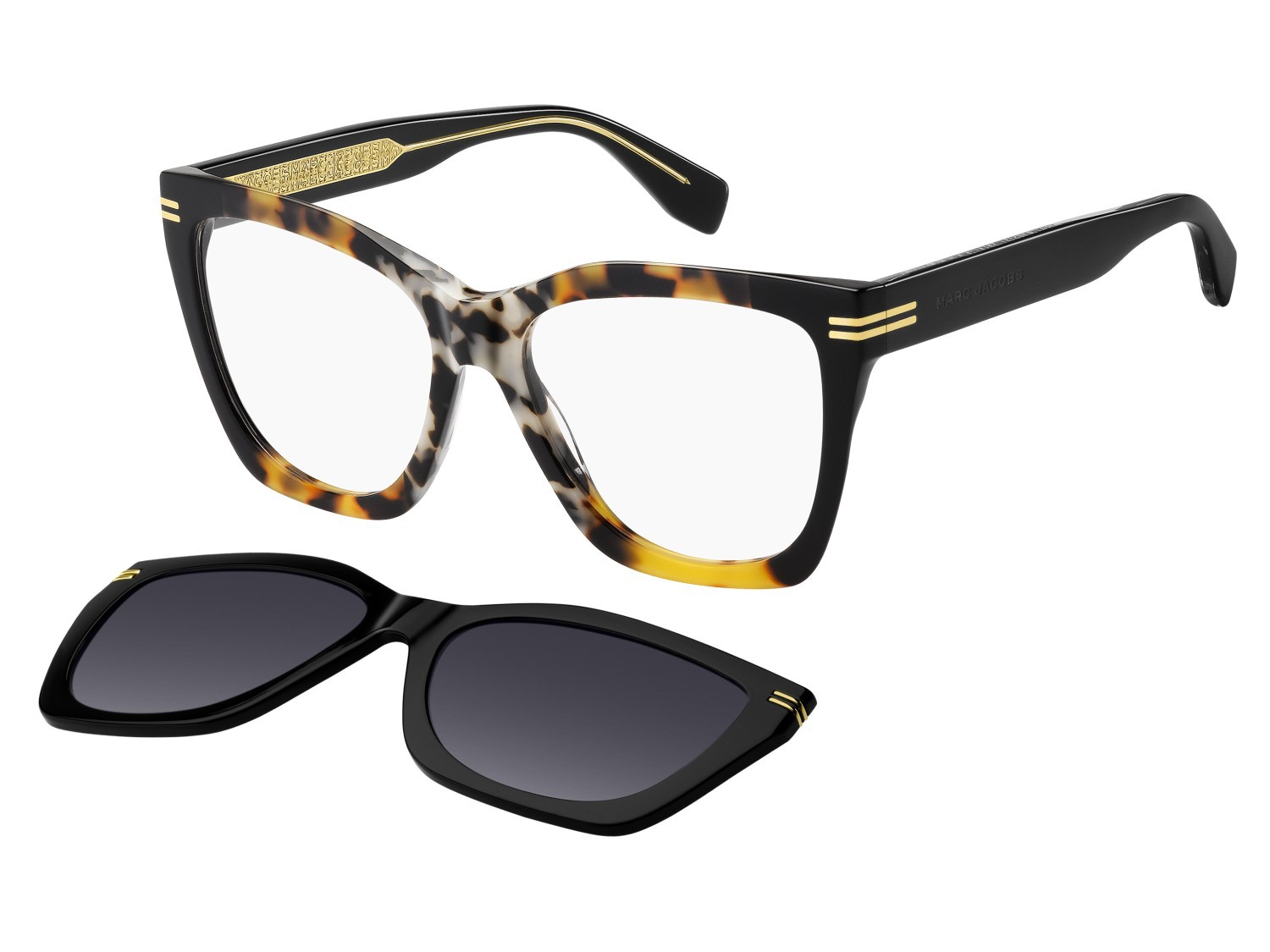 Occhiali da vista Marc Jacobs Mj 1113/CS 207599 086 colore havana forma quadrato lenti dark grey shaded