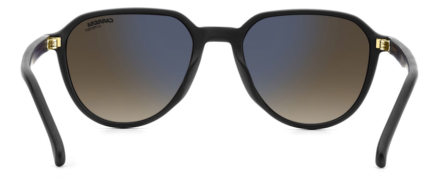 Occhiali da sole Carrera 342/S 207601 (003 86) colore matte black forma pantos lenti black brown green antireflex