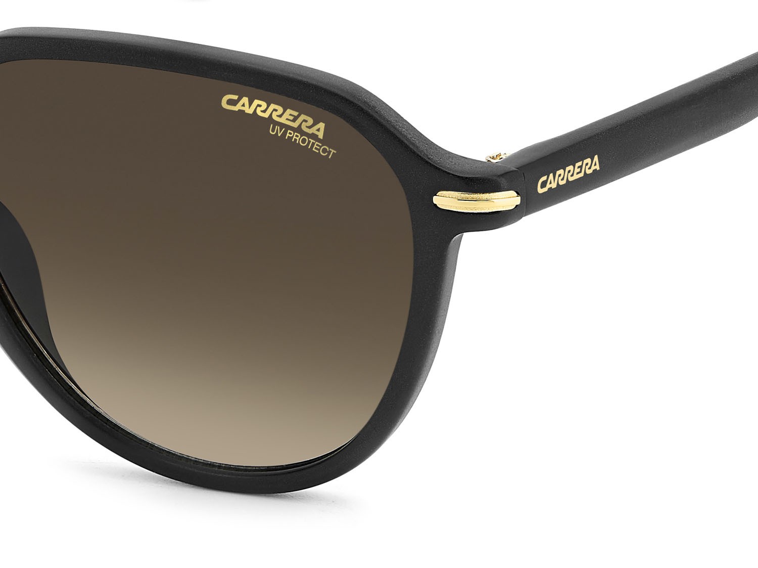 Occhiali da sole Carrera 342/S 207601 (003 86) colore matte black forma pantos lenti black brown green antireflex