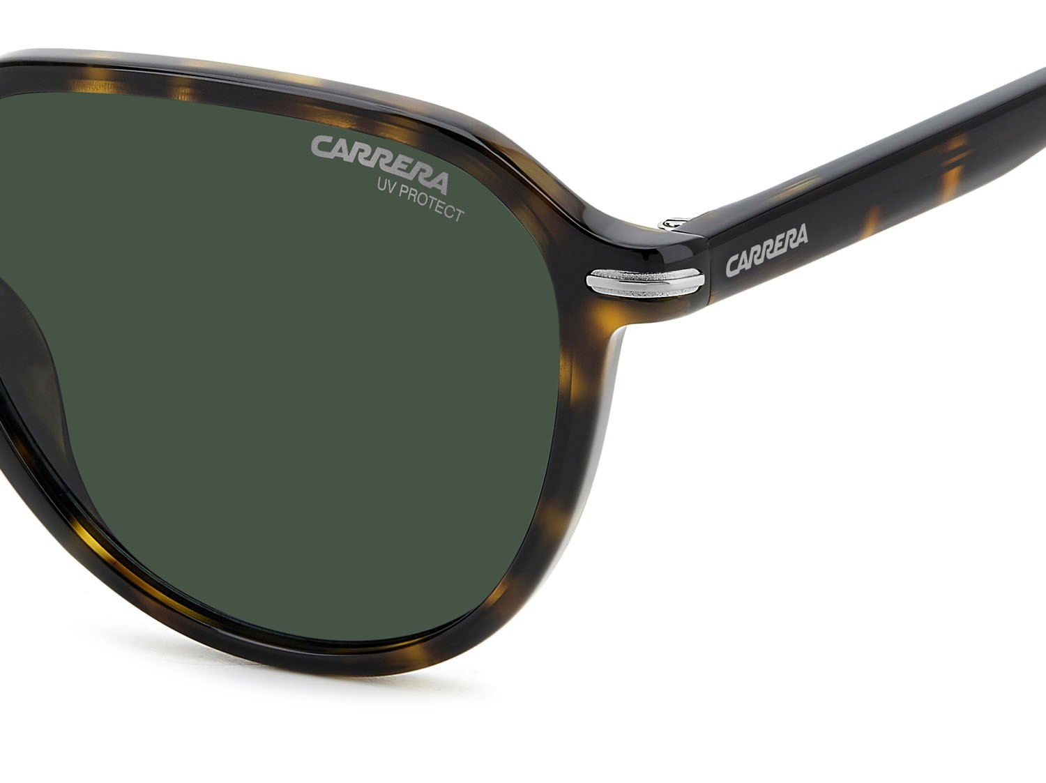 Sunglasses Carrera 342/S 207601 (FTT QT) color brown havana dark ruthenium shape pantos lenses green