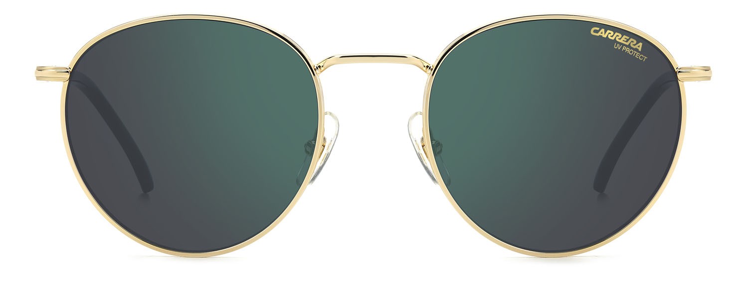 Occhiali da sole Carrera 339/S 207603 (RHL MT) colore gold black_ forma pantos lenti green mirror