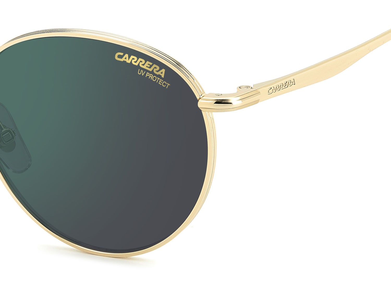 Occhiali da sole Carrera 339/S 207603 (RHL MT) colore gold black_ forma pantos lenti green mirror