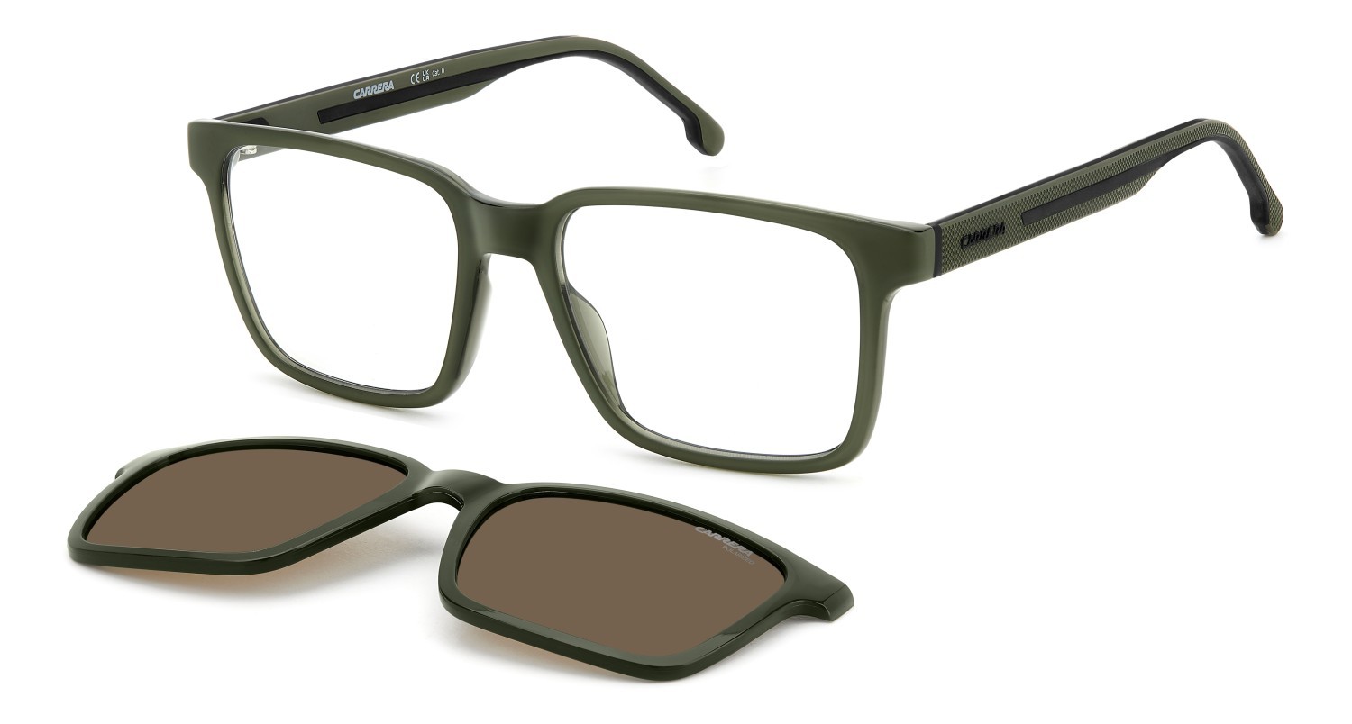 Brillen Carrera Ca 8069/CS 207604 TBO farbe military green form rechteckig gläser bronze polarized