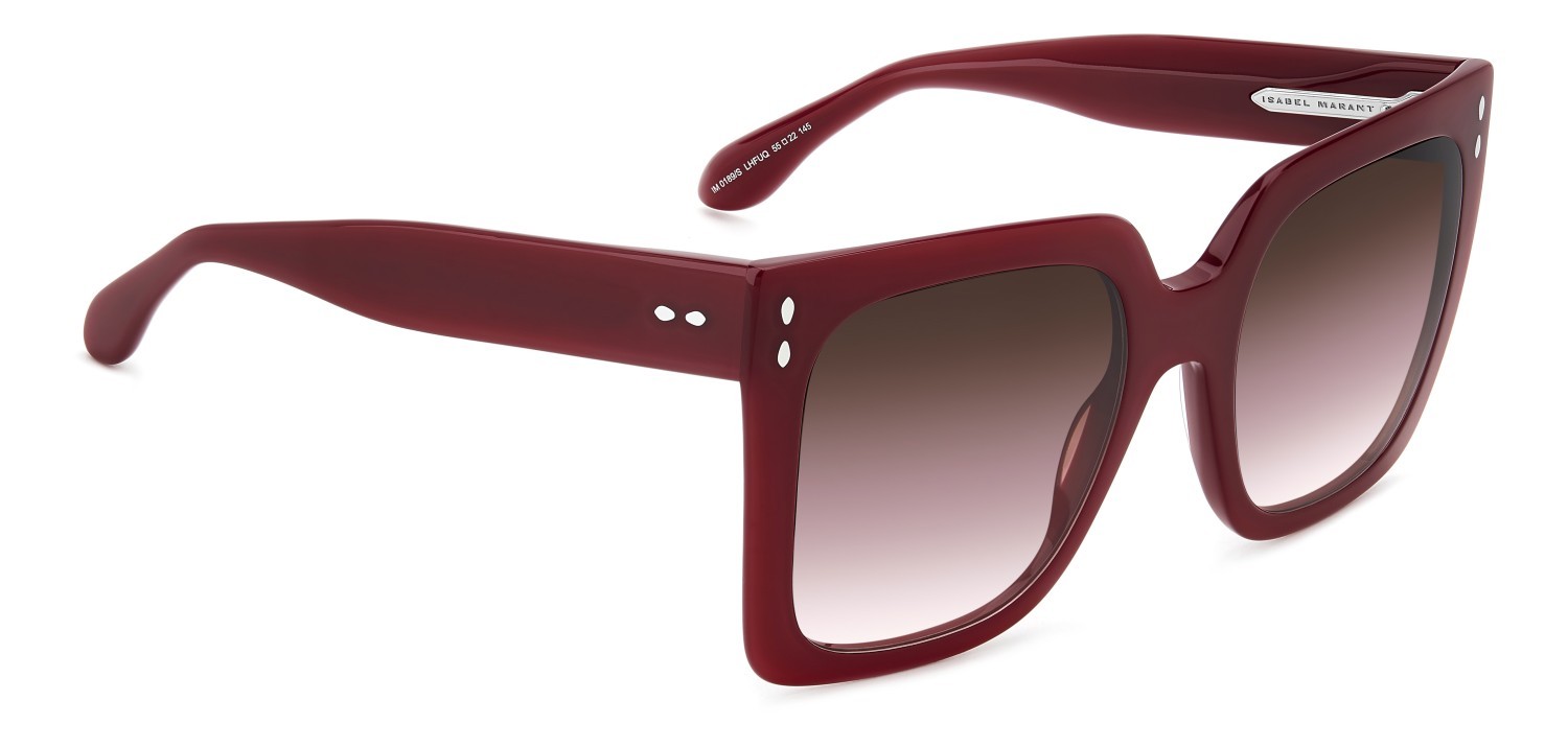 Sonnenbrillen Isabel Marant Im 0189/S 207606 LHF UQ farbe burgundy form quadratisch gläser burgundy shaded pink