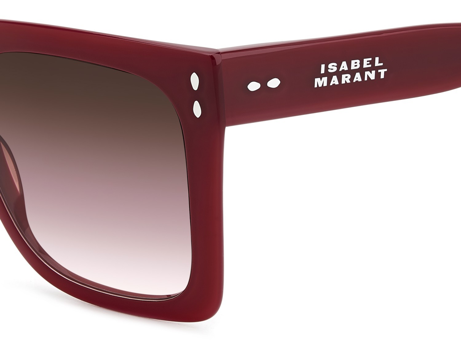 Sonnenbrillen Isabel Marant Im 0189/S 207606 LHF UQ farbe burgundy form quadratisch gläser burgundy shaded pink