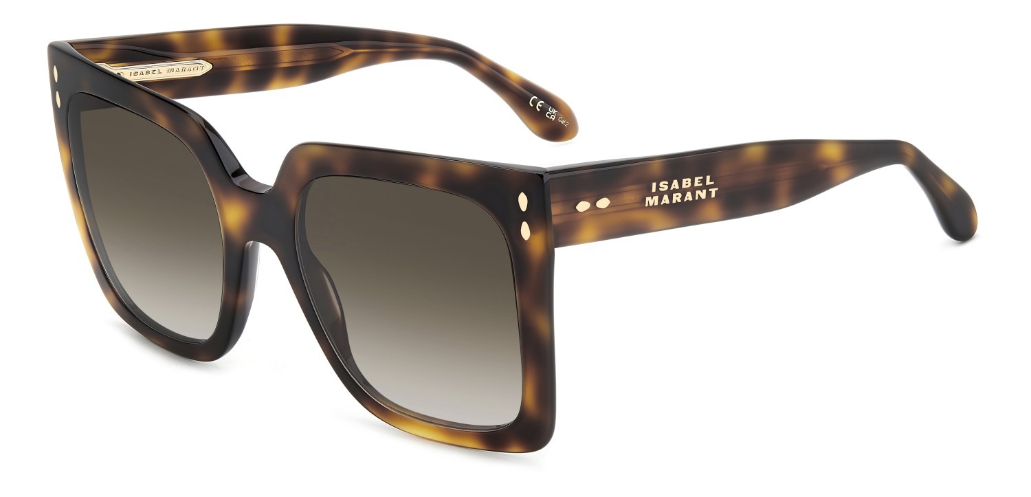 Sunglasses Isabel Marant Im 0189/S 207606 WR9 HA color brown havana shape square lenses brown shaded