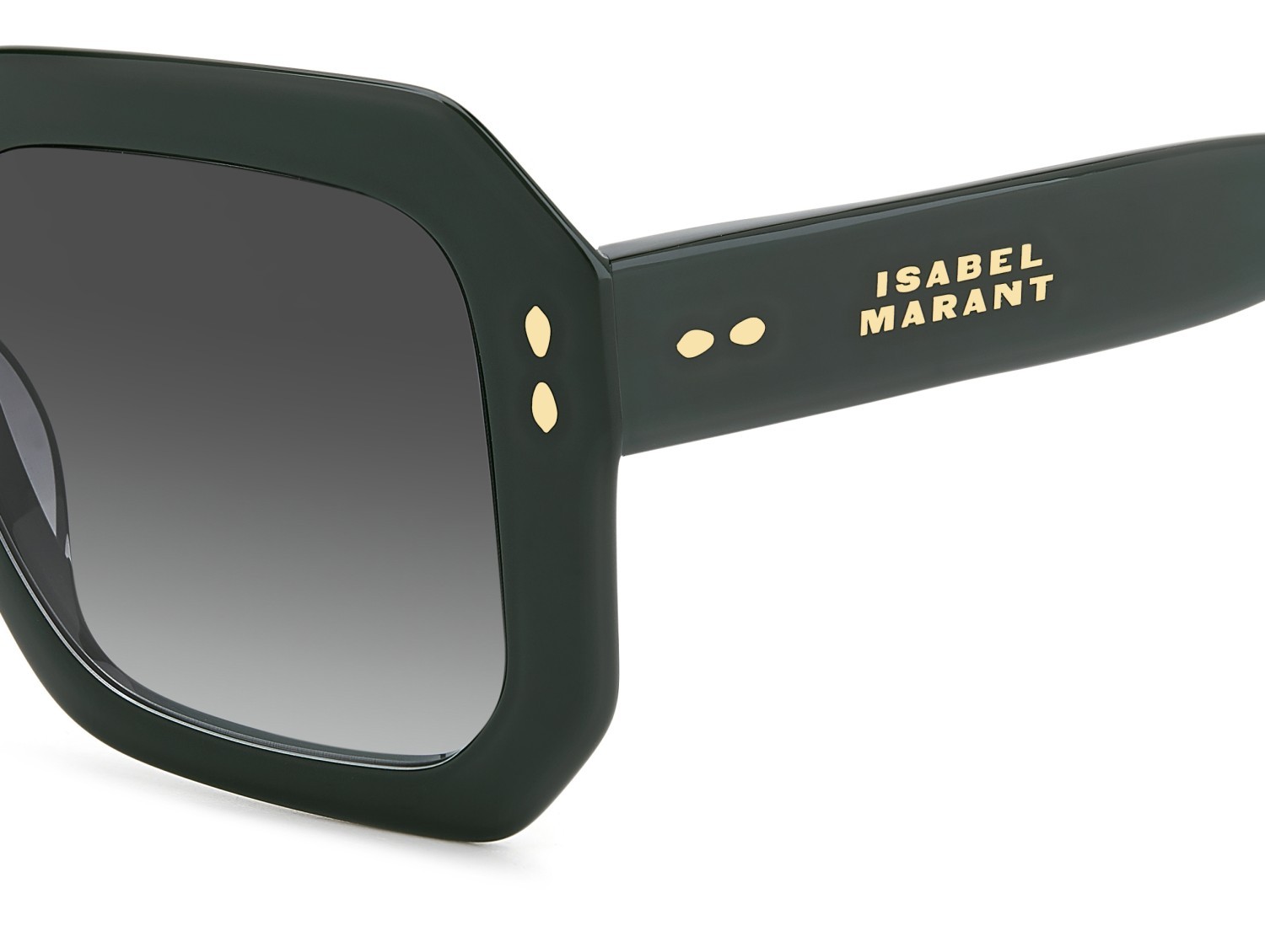 Sunglasses Isabel Marant Im 0190/G 207607 1ED IB color green shape rectangle lenses grey green