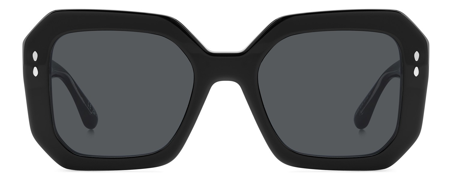 Sunglasses Isabel Marant Im 0190/G 207607 807 IR color black shape rectangle lenses grey