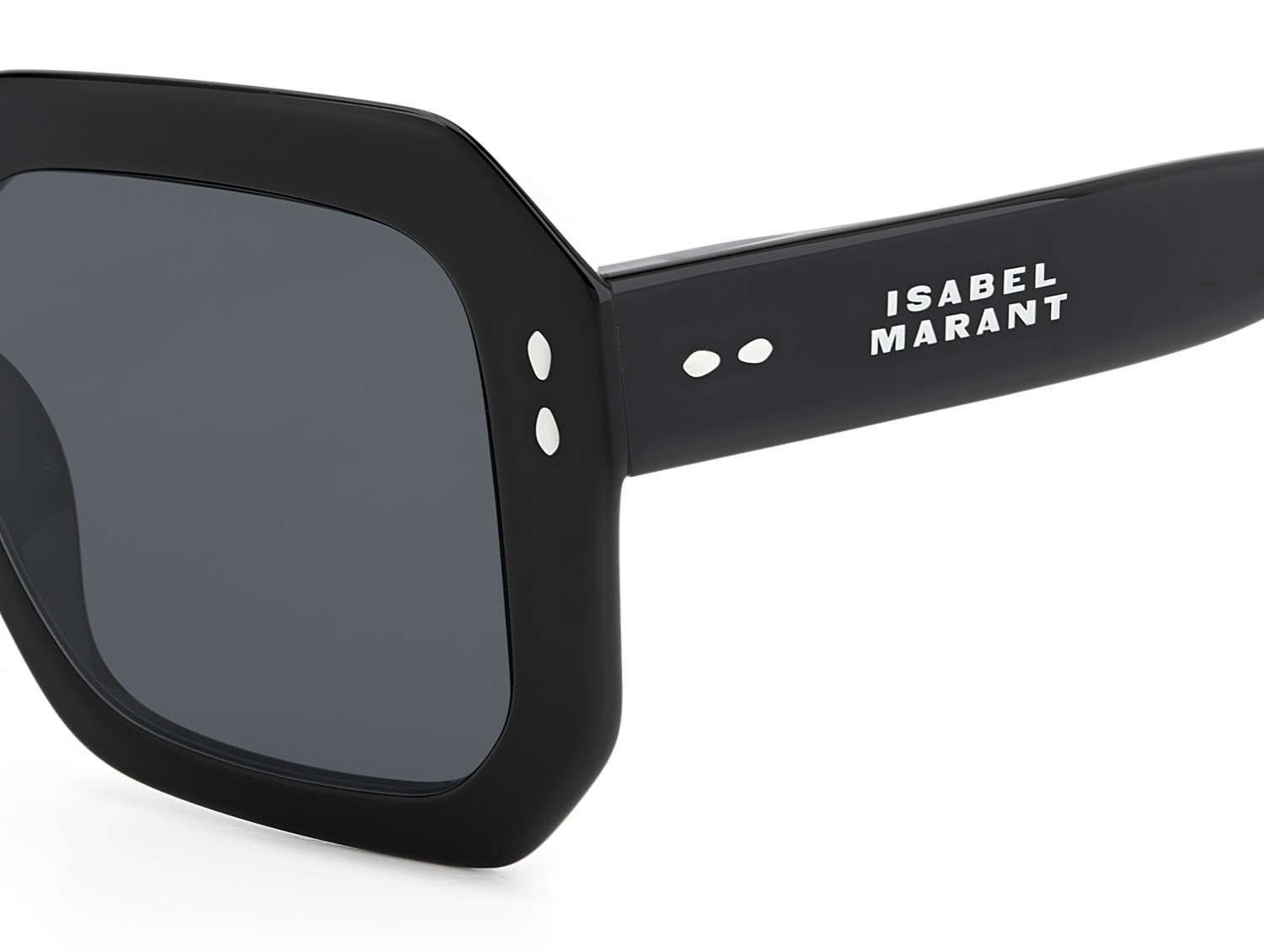 Sunglasses Isabel Marant Im 0190/G 207607 807 IR color black shape rectangle lenses grey