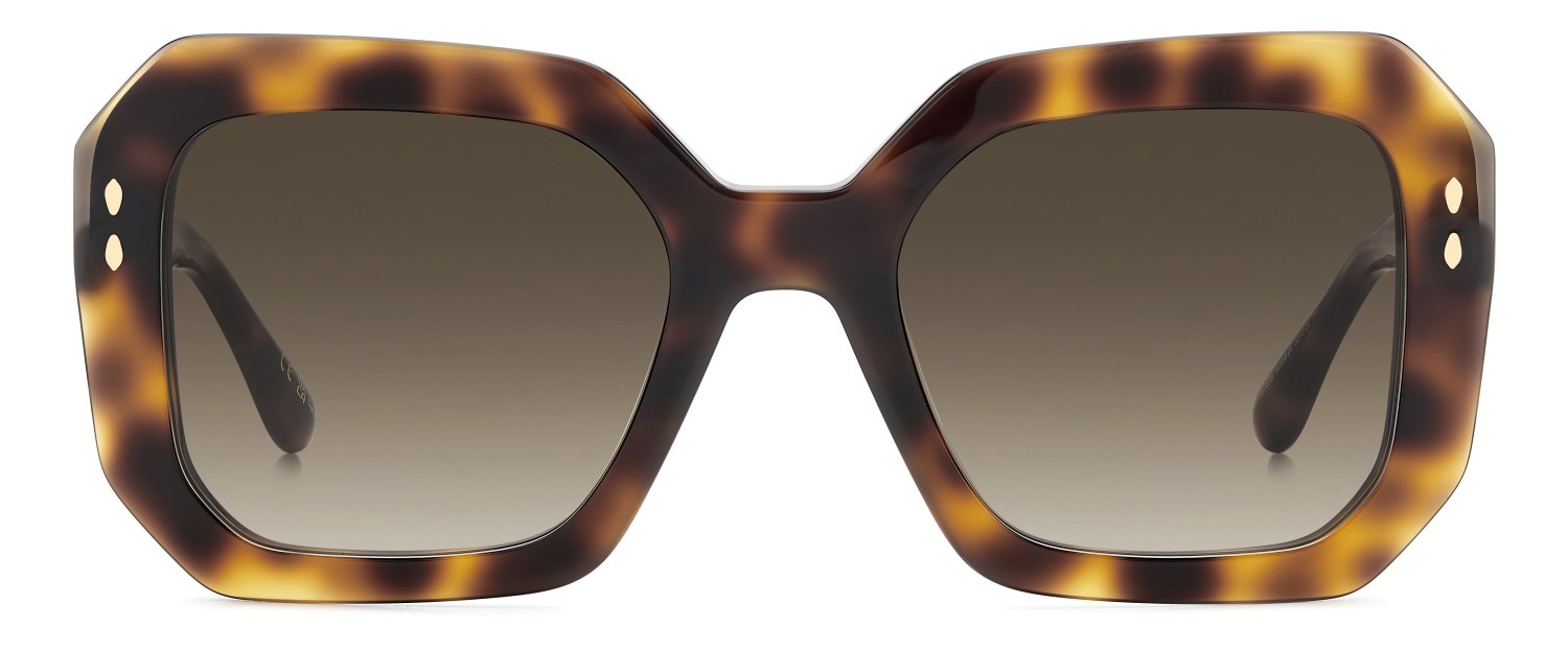 Sunglasses Isabel Marant Im 0190/G 207607 WR9 HA color brown havana shape rectangle lenses brown shaded