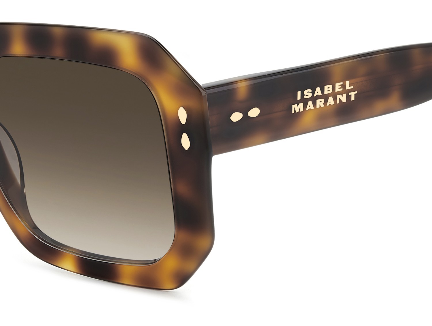 Sunglasses Isabel Marant Im 0190/G 207607 WR9 HA color brown havana shape rectangle lenses brown shaded