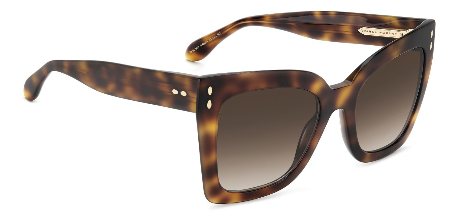 Sunglasses Isabel Marant Im 0188/S 207608 WR9 HA color brown havana shape butterfly lenses brown shaded