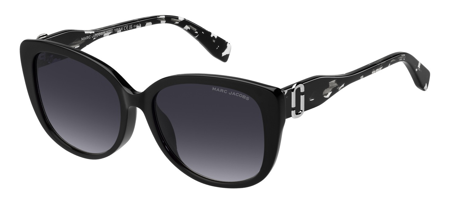 Sonnenbrillen Marc Jacobs 791/F 207615 WR7 9O farbe black havana form cat-eye gläser dark grey shaded