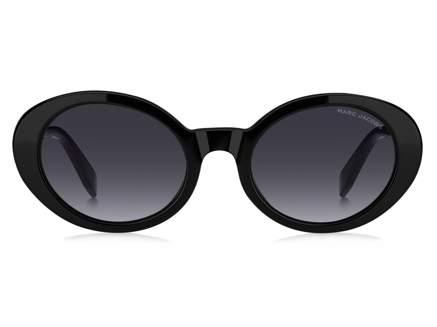 Sonnenbrillen Marc Jacobs 792/F 207616 807 9O farbe black form oval gläser dark grey shaded
