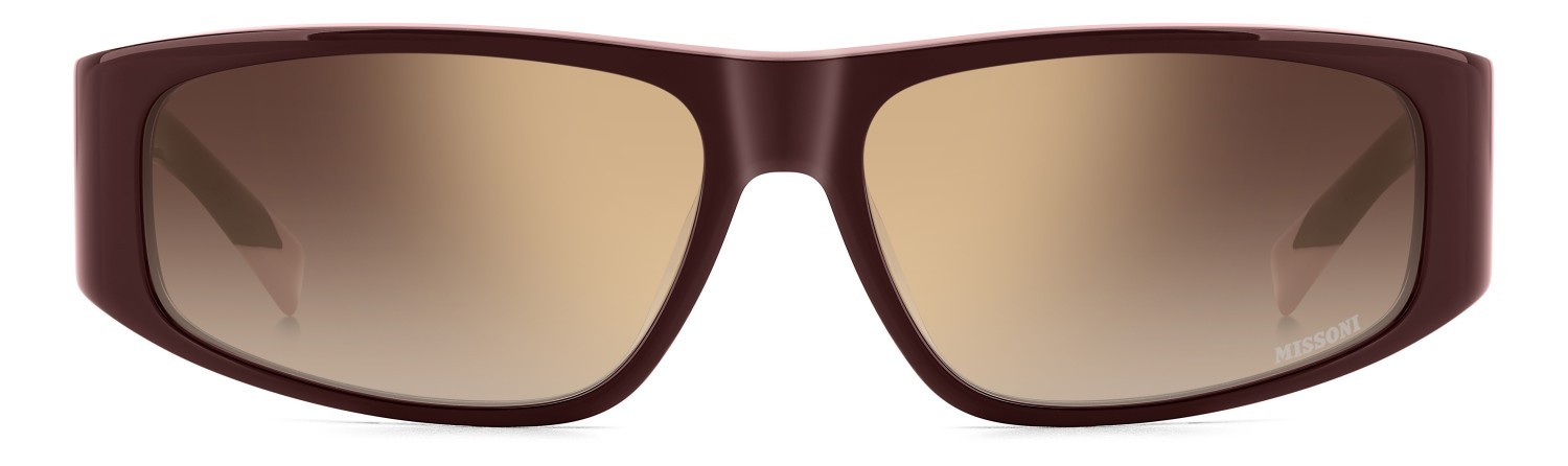 Sonnenbrillen Missoni Mis 0194/S 207617 LHF JL farbe burgundy form rechteckig gläser brown ss gold