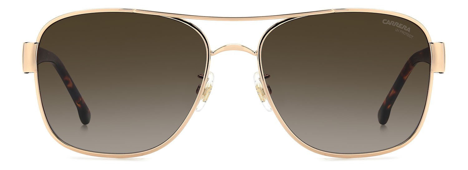 Sonnenbrillen Carrera 3042/S 207627 (06J HA) farbe gold havana form rechteckig gläser brown shaded