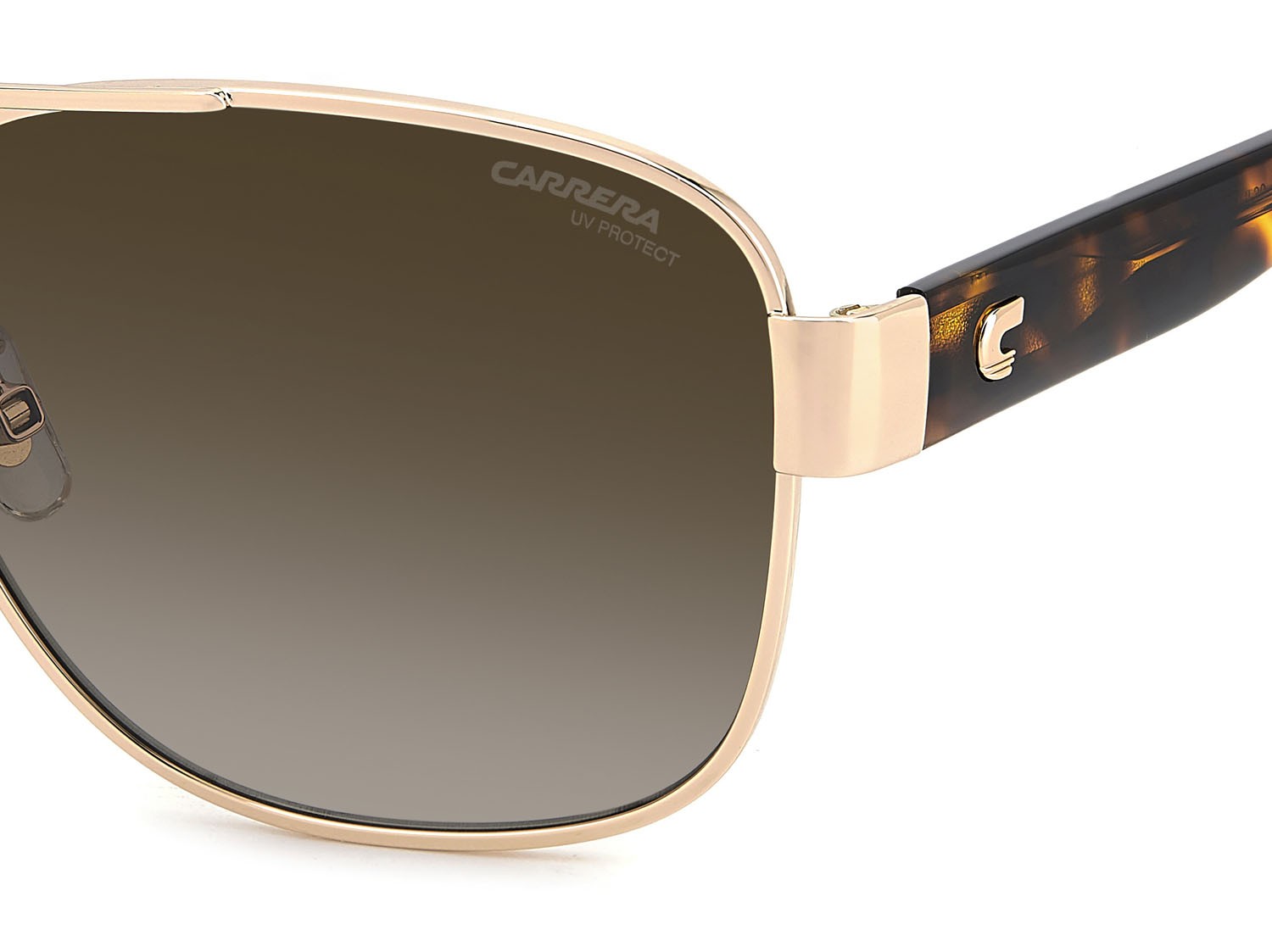 Sonnenbrillen Carrera 3042/S 207627 (06J HA) farbe gold havana form rechteckig gläser brown shaded
