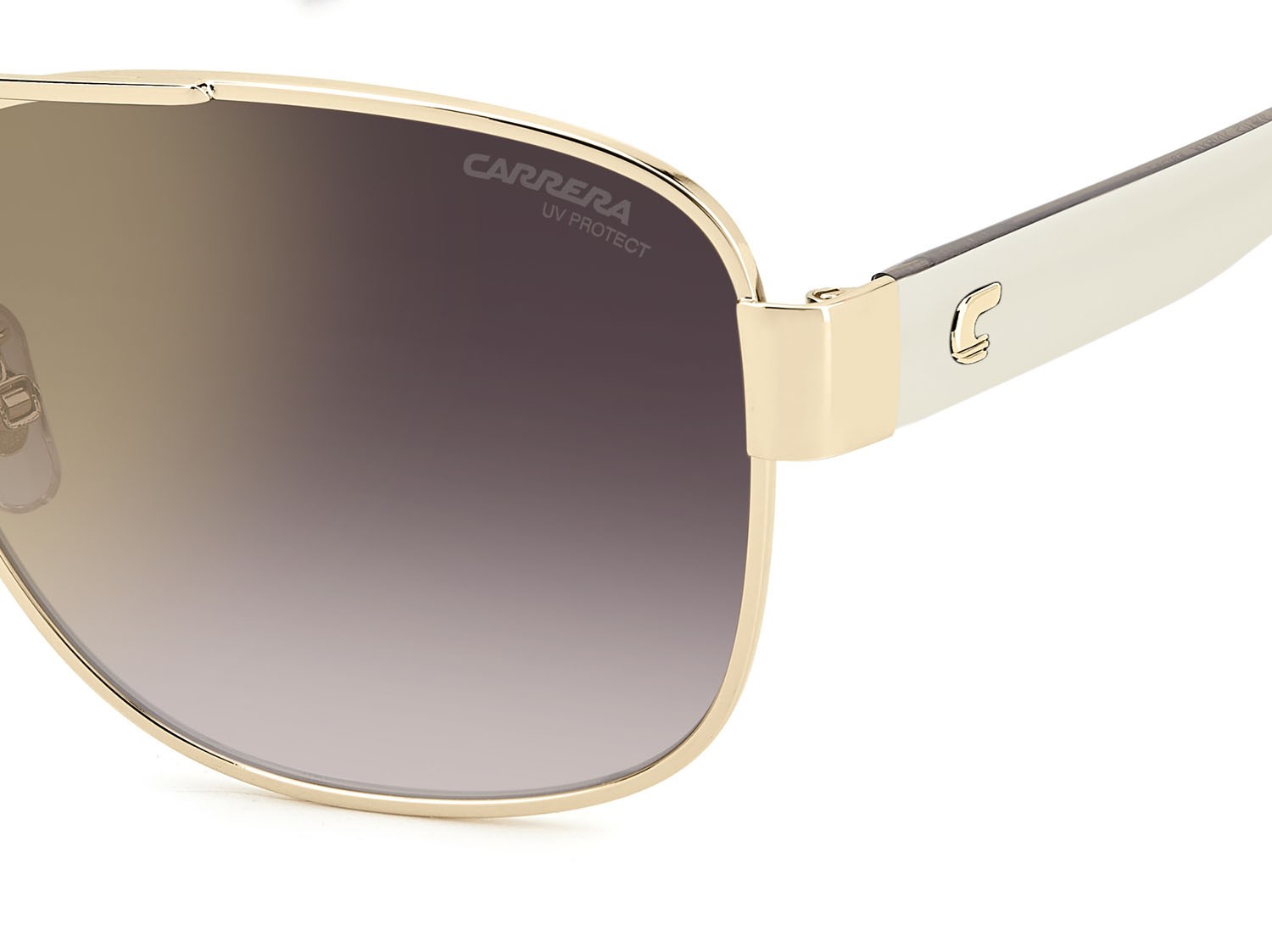 Sonnenbrillen Carrera 3042/S 207627 (VVP YK) farbe gold ivory form rechteckig gläser gold mirror on burgundy shaded