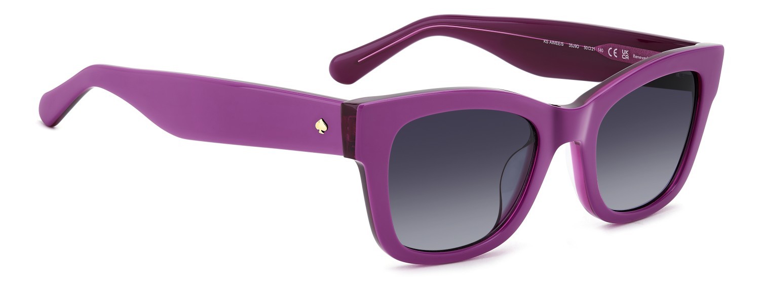 Sonnenbrillen Kate Spade Ks Aimee/S 207628 35J 9O farbe pink form cat-eye gläser dark grey shaded