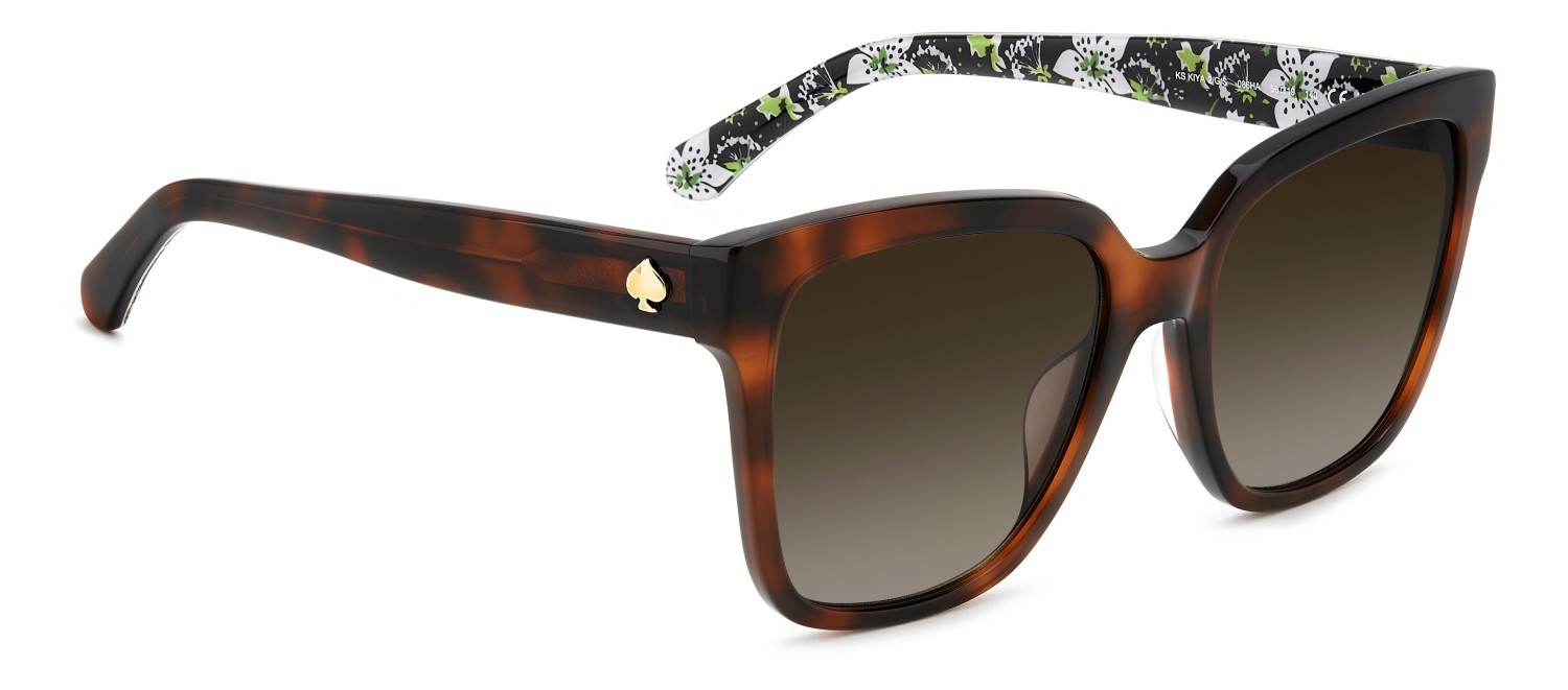 Sonnenbrillen Kate Spade Ks Kiya 2/G 207635 086 HA farbe havana form quadratisch gläser brown shaded