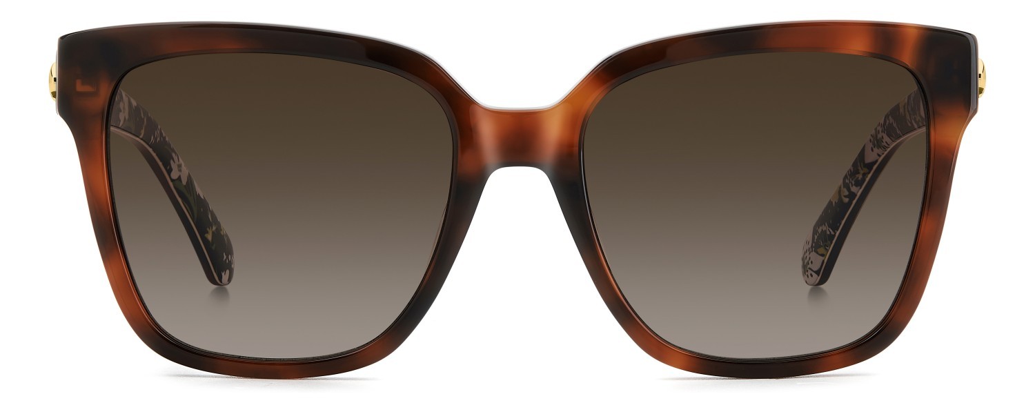 Sonnenbrillen Kate Spade Ks Kiya 2/G 207635 086 HA farbe havana form quadratisch gläser brown shaded