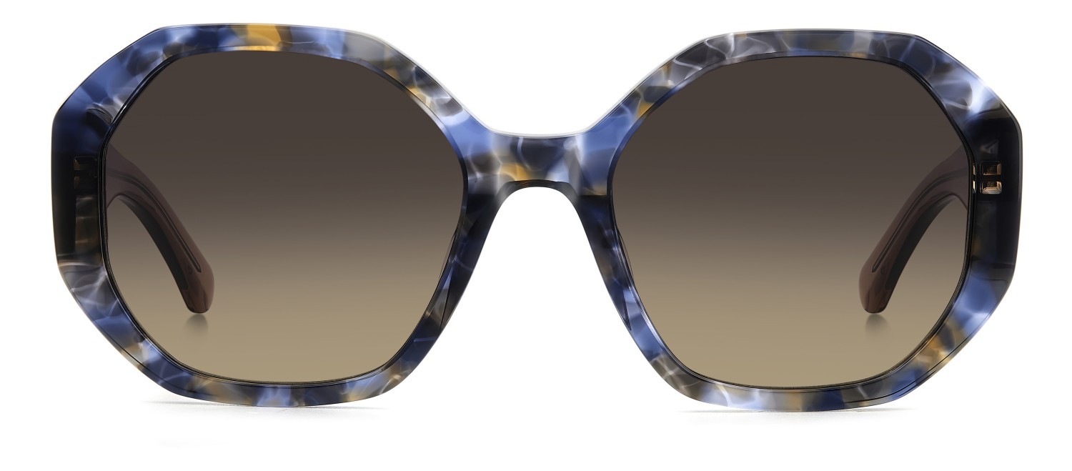 Sunglasses Kate Spade Ks Flynnie/G 207636 4FK PR color blue havana brown shape rectangle lenses grey brown doubleshade