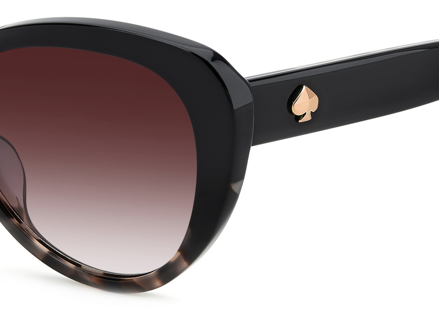 Sunglasses Kate Spade Ks Josi/S 207637 2TB 3X color black pink havana shape cat eye lenses pink doubleshade