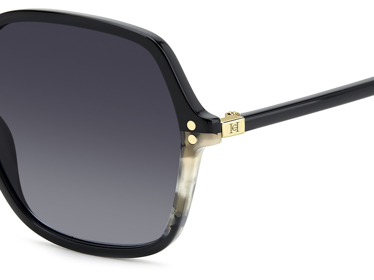 Occhiali da sole Carolina Herrera Her 0278/S 207638 807 9O colore black forma quadrato lenti dark grey shaded