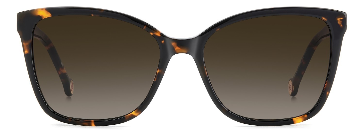 Sunglasses Carolina Herrera Her 0273/S 207639 086 HA color havana shape rectangle lenses brown shaded