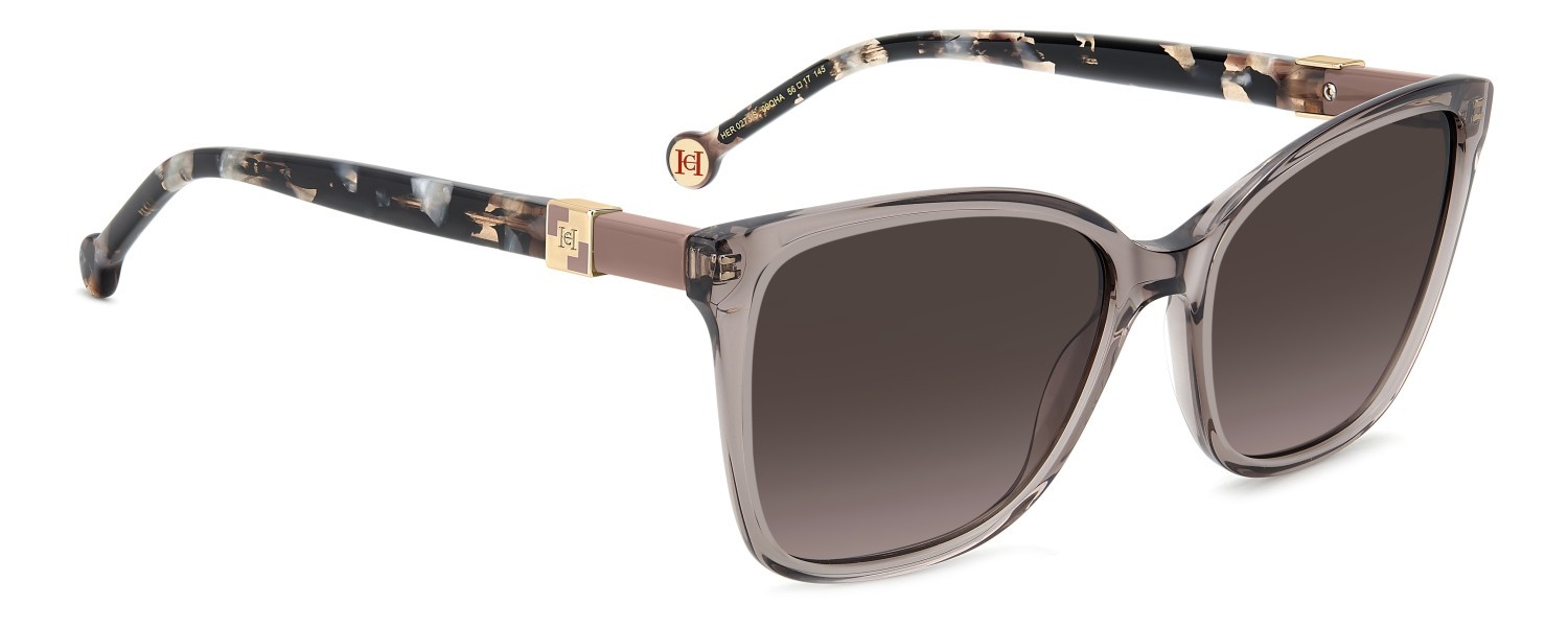 Occhiali da sole Carolina Herrera Her 0273/S 207639 09Q HA colore brown forma rettangolare lenti brown shaded