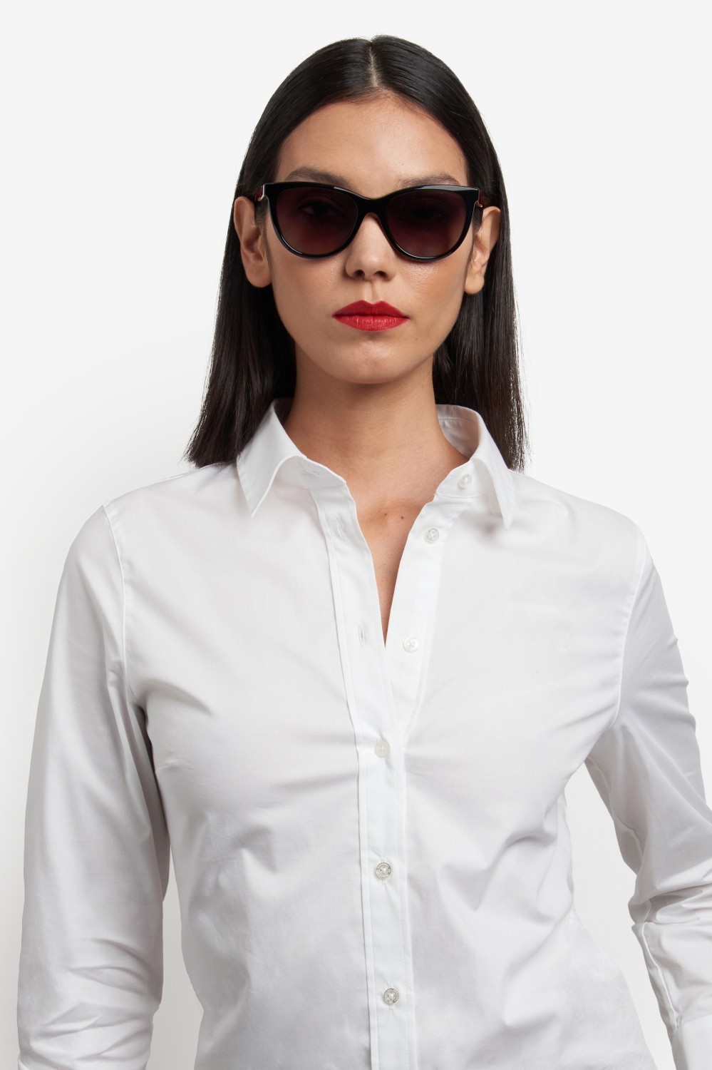 Brillen Carolina Herrera Her 0259/CS 207641 086 farbe havana form cat-eye gläser brown shaded polarized