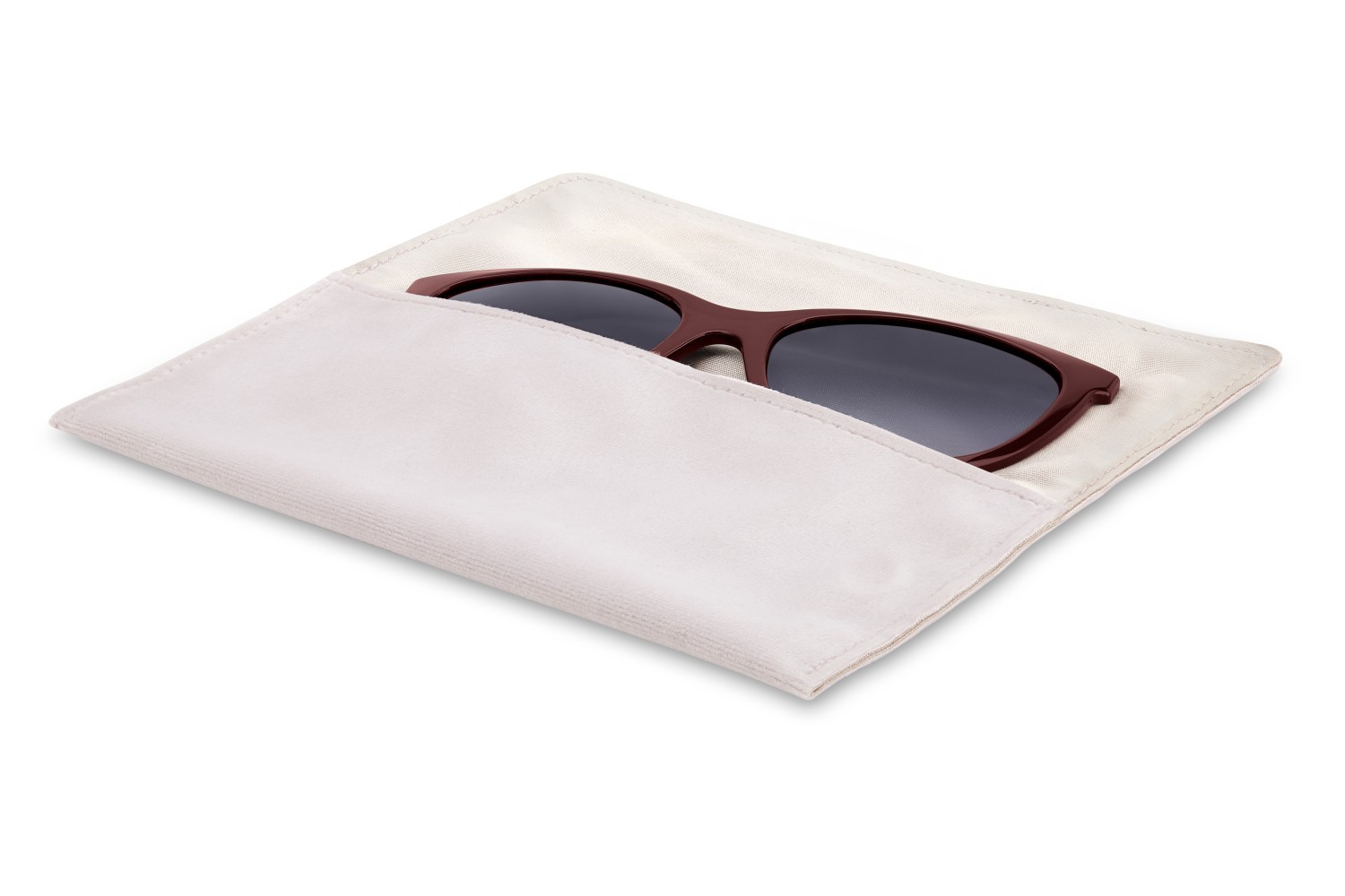 Eyeglasses Carolina Herrera Her 0259/CS 207641 LHF color burgundy shape cat eye lenses grey shaded polarized