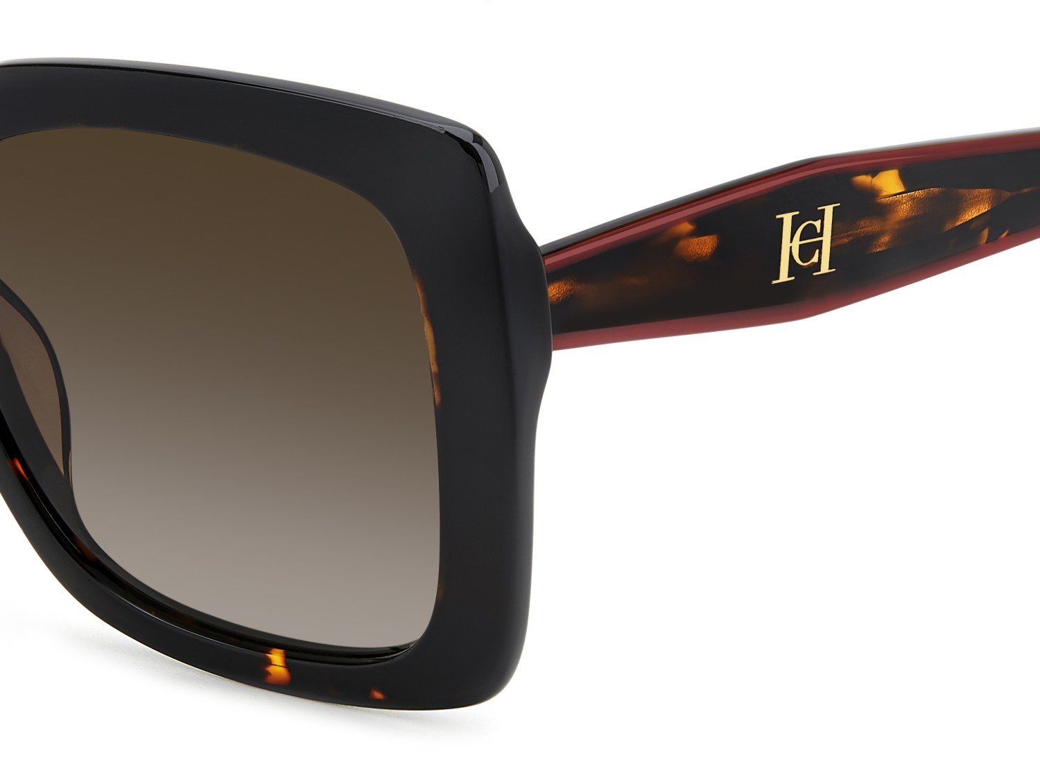 Occhiali da sole Carolina Herrera Her 0258/G 207643 086 HA colore havana forma quadrato lenti brown shaded