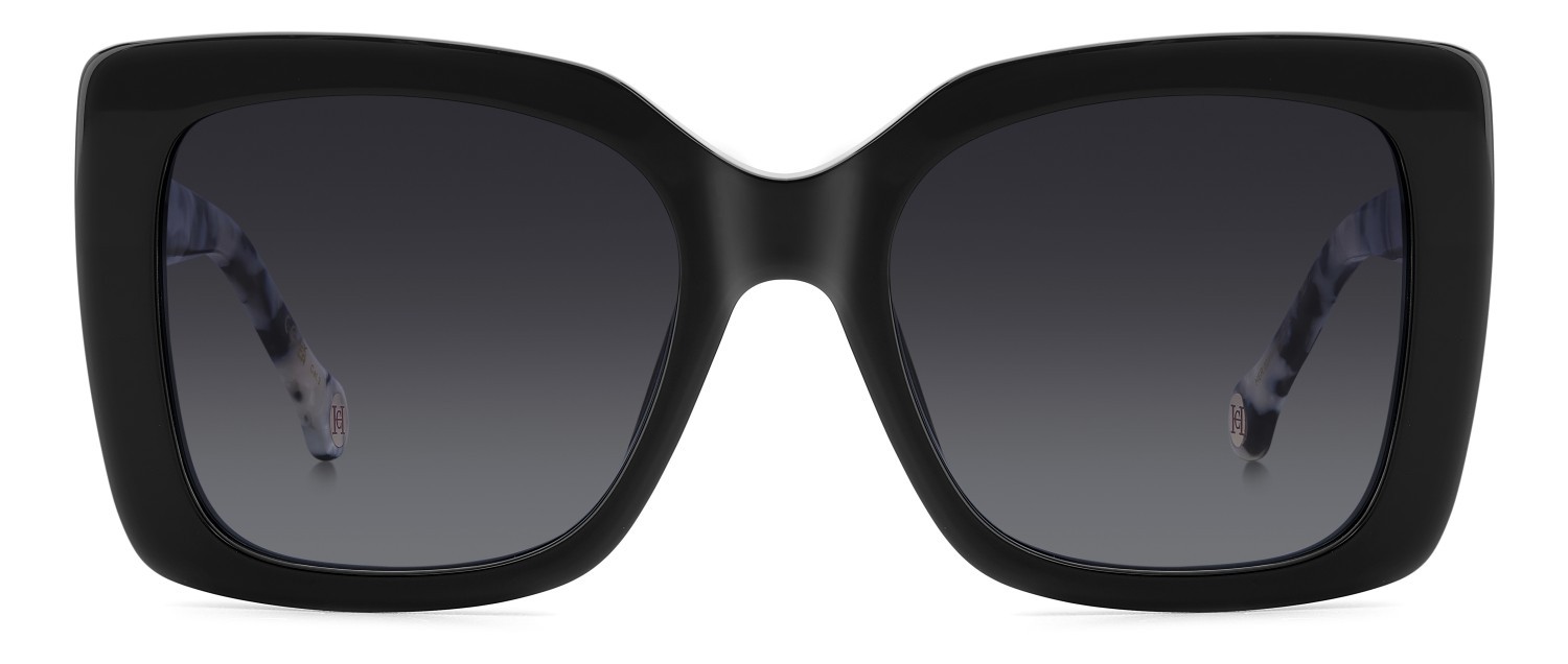 Occhiali da sole Carolina Herrera Her 0258/G 207643 807 9O colore black forma quadrato lenti dark grey shaded