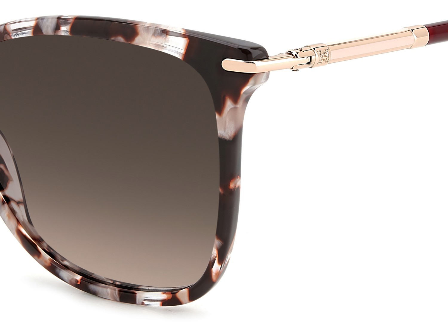 Occhiali da sole Carolina Herrera Her 0268/S 207644 0A0 HA colore pink havana red forma rettangolare lenti brown shaded