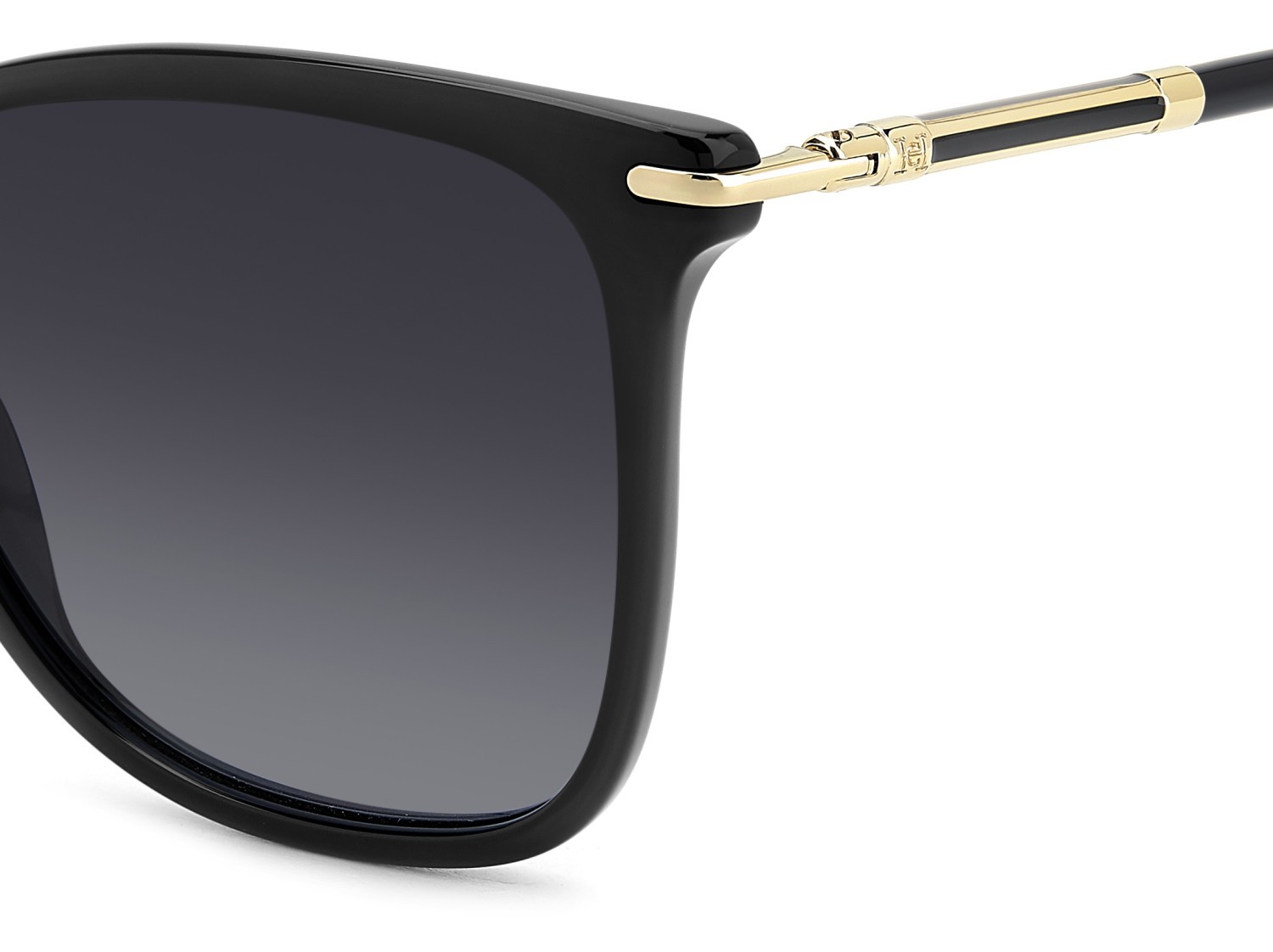 Occhiali da sole Carolina Herrera Her 0268/S 207644 807 9O colore black forma rettangolare lenti dark grey shaded