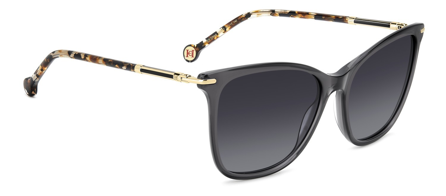 Sonnenbrillen Carolina Herrera Her 0268/S 207644 KB7 9O farbe grey form rechteckig gläser dark grey shaded