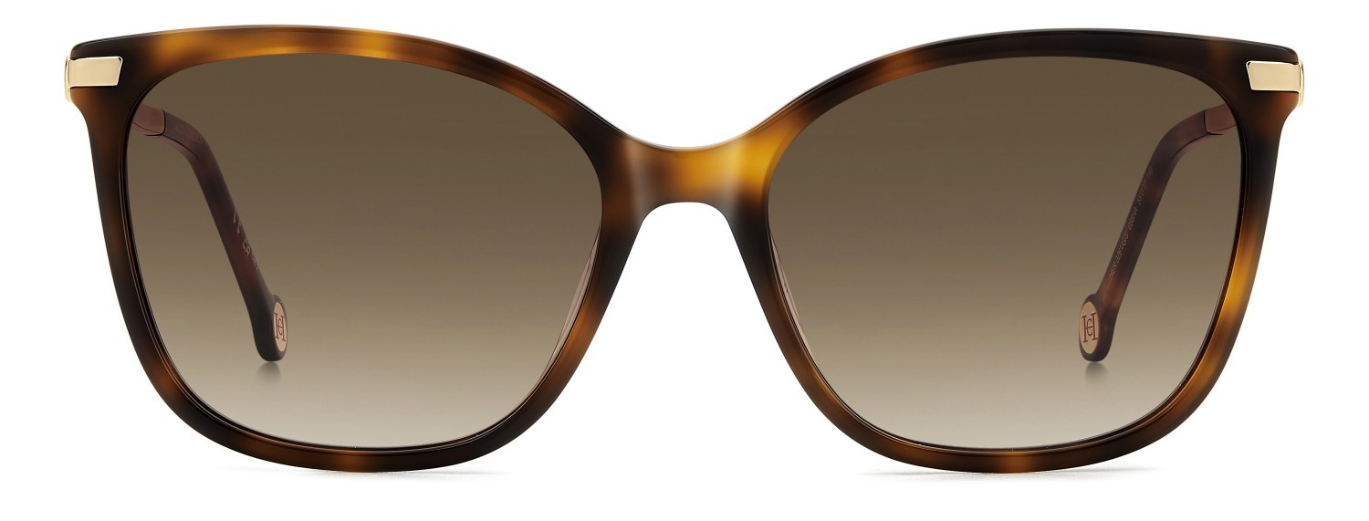 Occhiali da sole Carolina Herrera Her 0261/G 207645 086 HA colore havana forma rettangolare lenti brown shaded