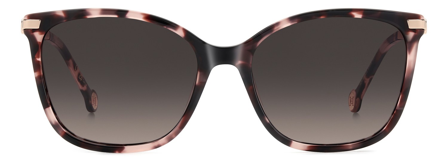 Occhiali da sole Carolina Herrera Her 0261/G 207645 HT8 HA colore pink havana forma rettangolare lenti brown shaded