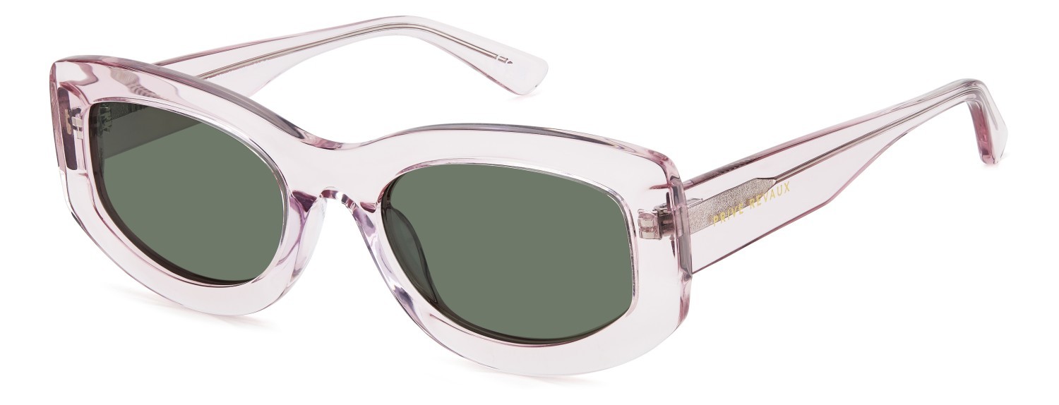 Sunglasses Privé Revaux Wynwood/S 207657 3DV UC color crystal pink shape oval lenses green polarized
