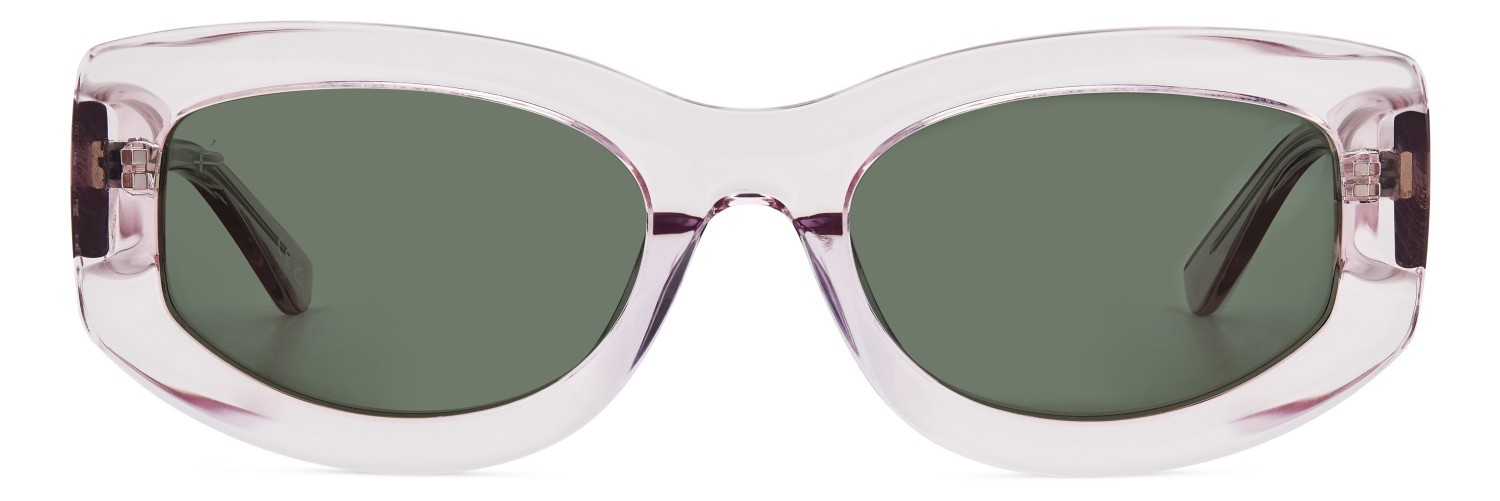Sunglasses Privé Revaux Wynwood/S 207657 3DV UC color crystal pink shape oval lenses green polarized