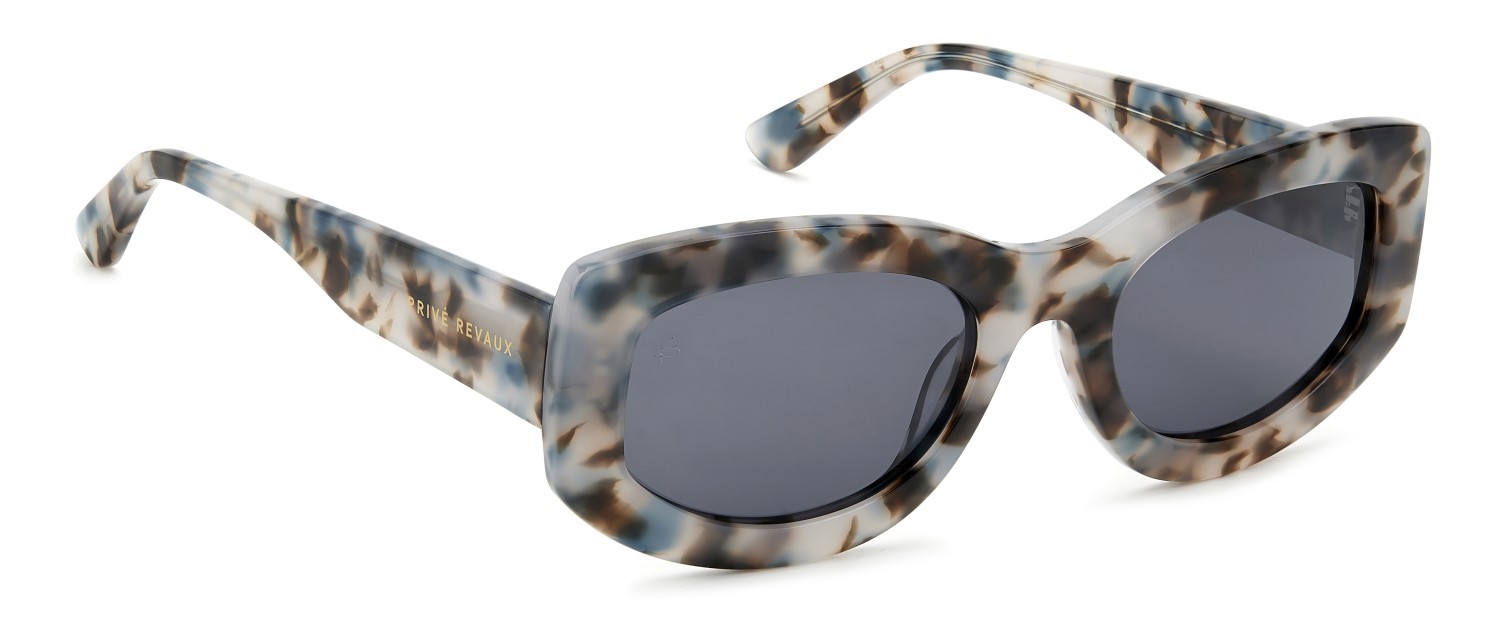 Sunglasses Privé Revaux Wynwood/S 207657 MOI M9 color grey havana brown shape oval lenses grey polarized