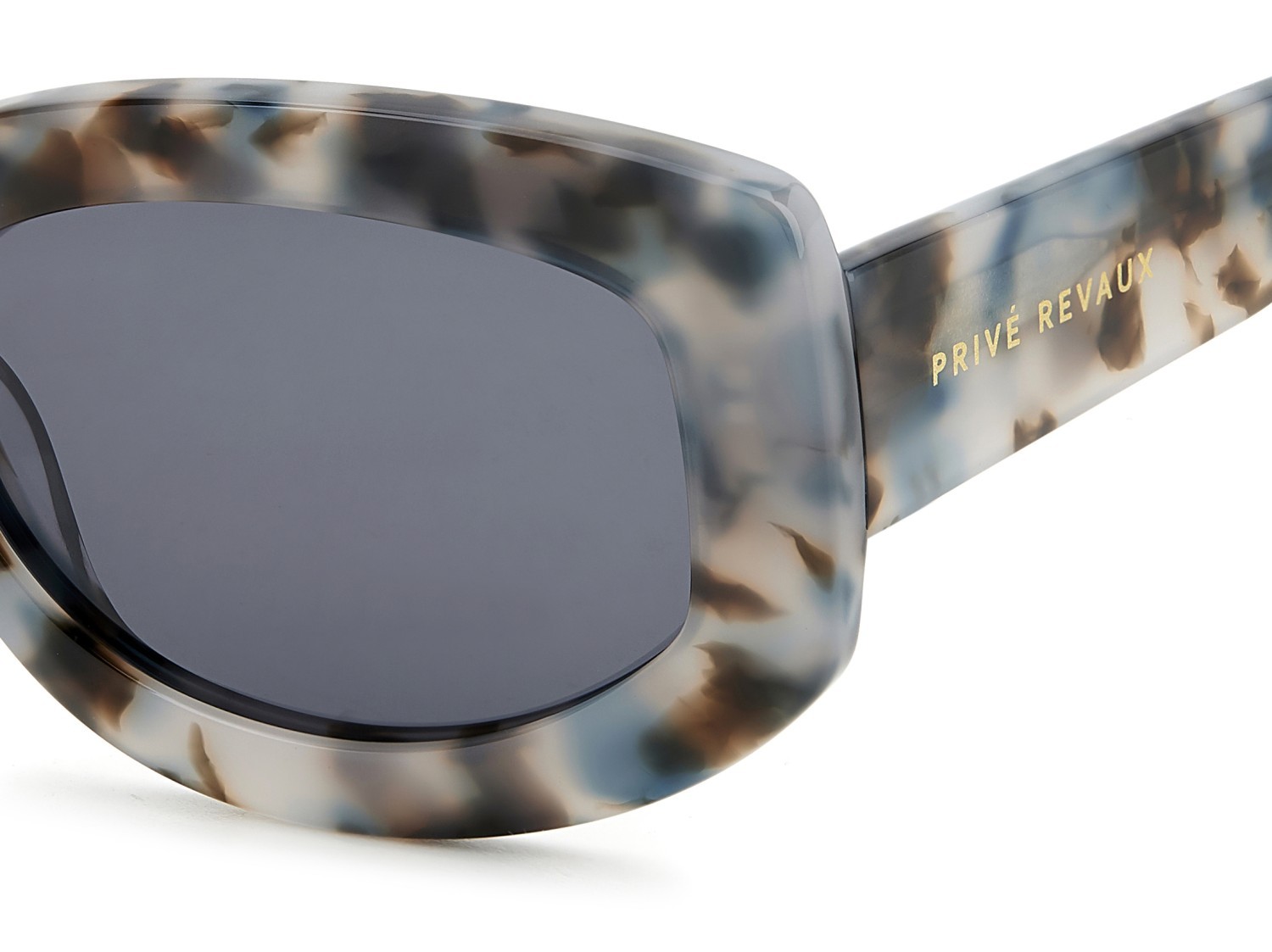 Sunglasses Privé Revaux Wynwood/S 207657 MOI M9 color grey havana brown shape oval lenses grey polarized