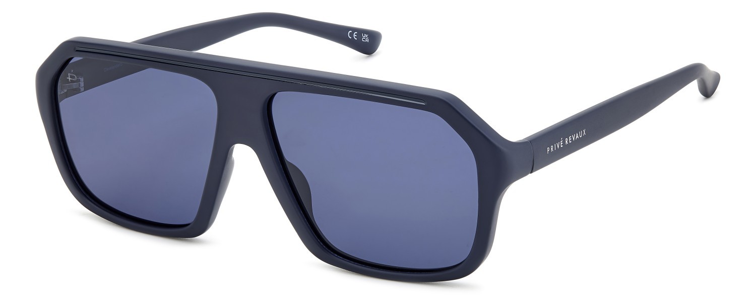Sunglasses Privé Revaux Clevelander/S 207661 FLL C3 color matte blue shape navigator lenses blue polarized