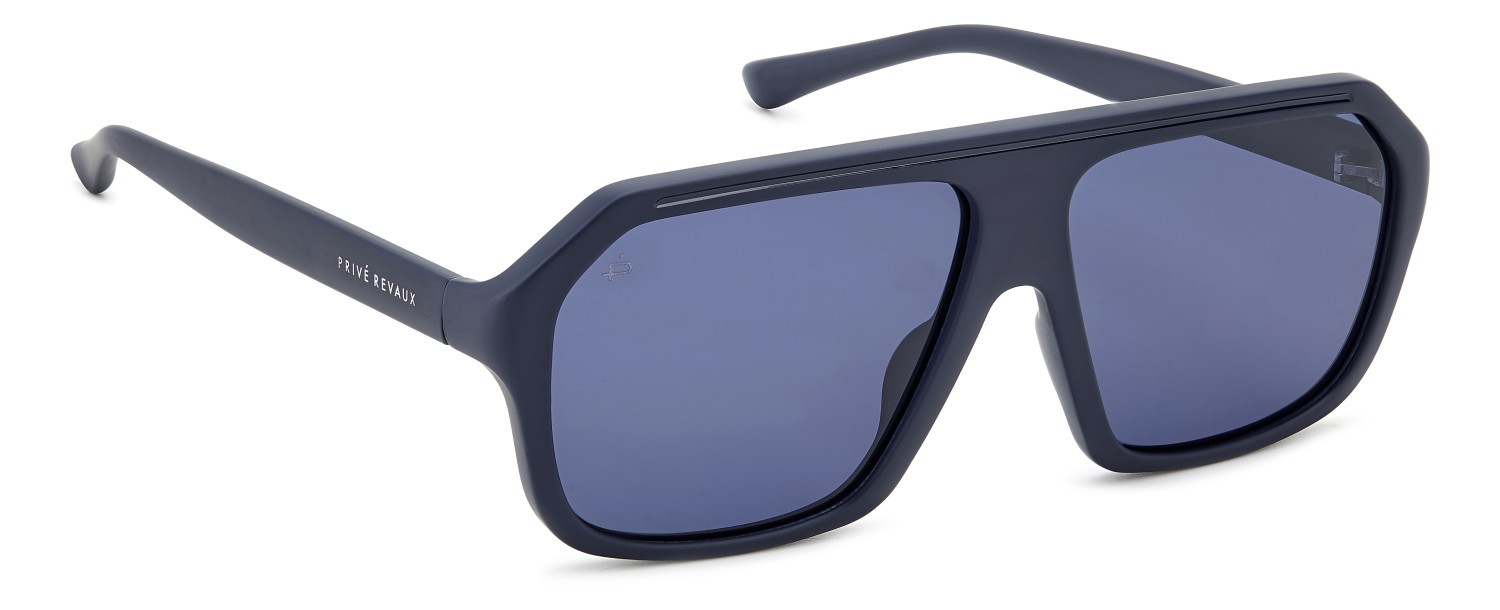 Sunglasses Privé Revaux Clevelander/S 207661 FLL C3 color matte blue shape navigator lenses blue polarized
