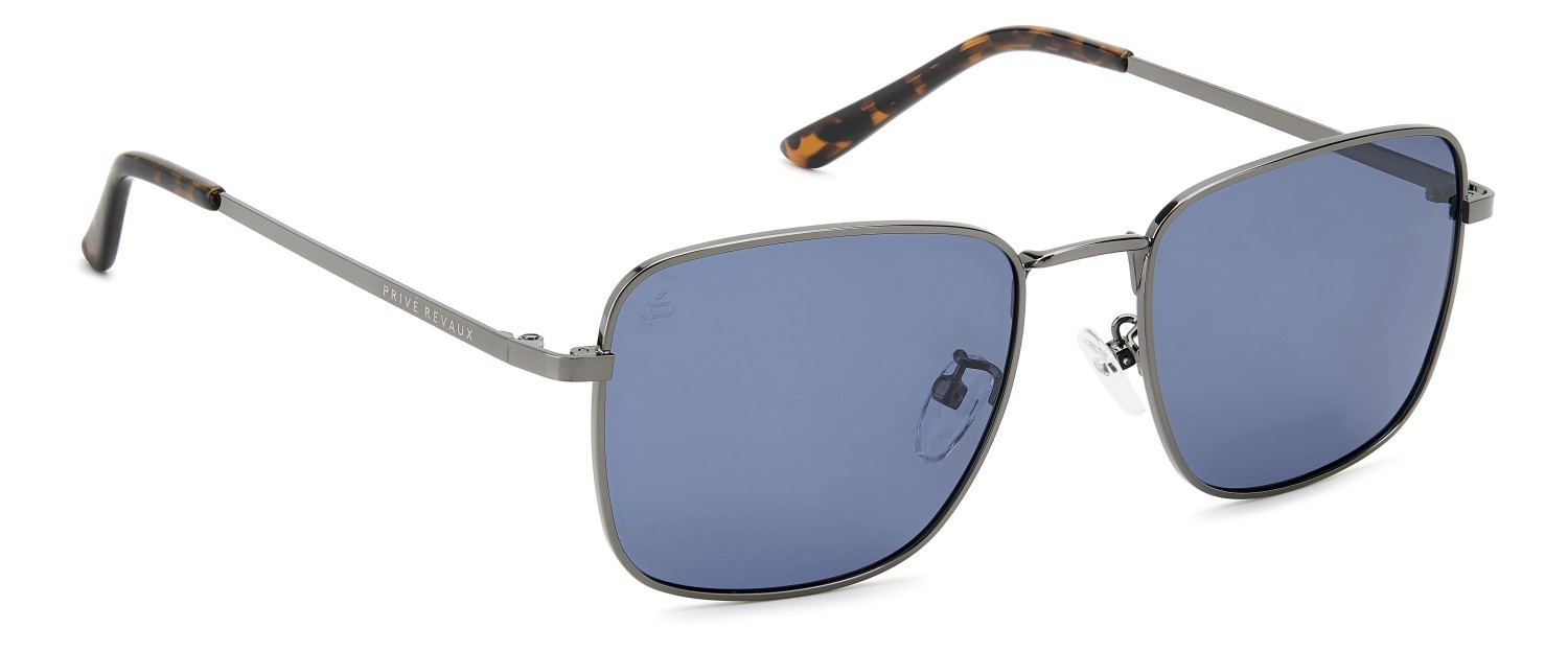 Sunglasses Privé Revaux High Tide/S 207662 V84 C3 color ruthenium blue shape square lenses blue polarized