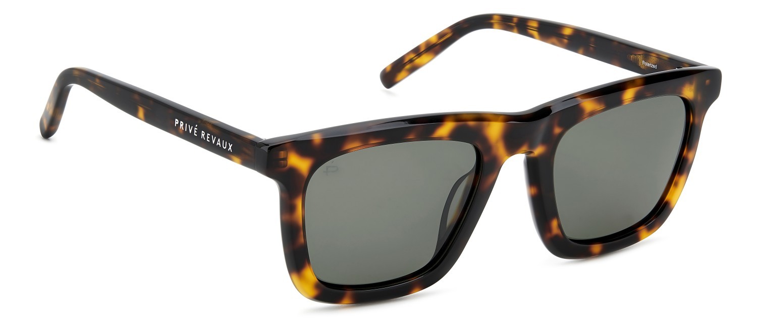 Sunglasses Privé Revaux Destin/S 207664 086 UC color havana shape square lenses green polarized