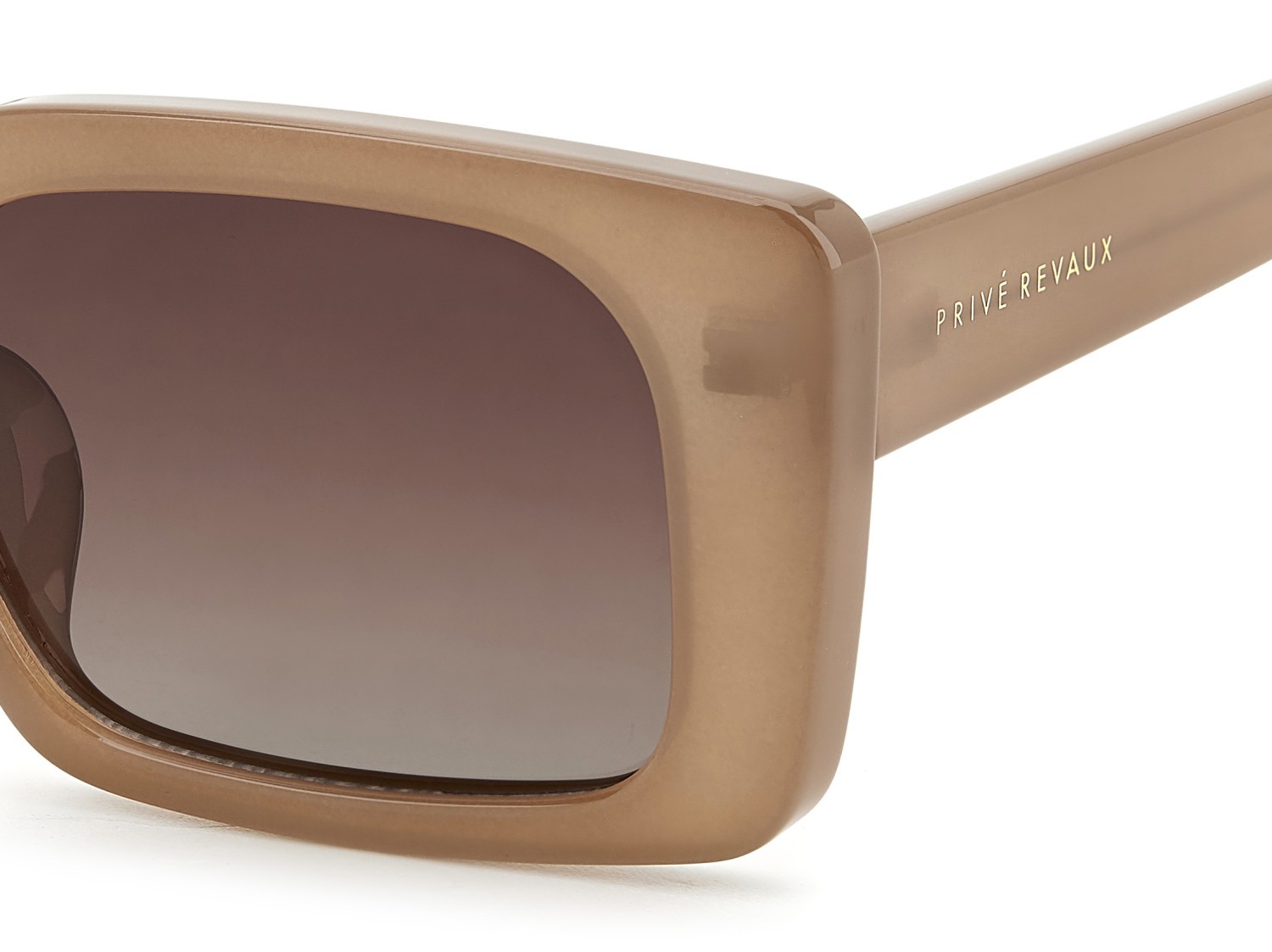 Sonnenbrillen Privé Revaux Playa Linda/S 207665 08M LA farbe brown nude form rechteckig gläser brown shaded polarized