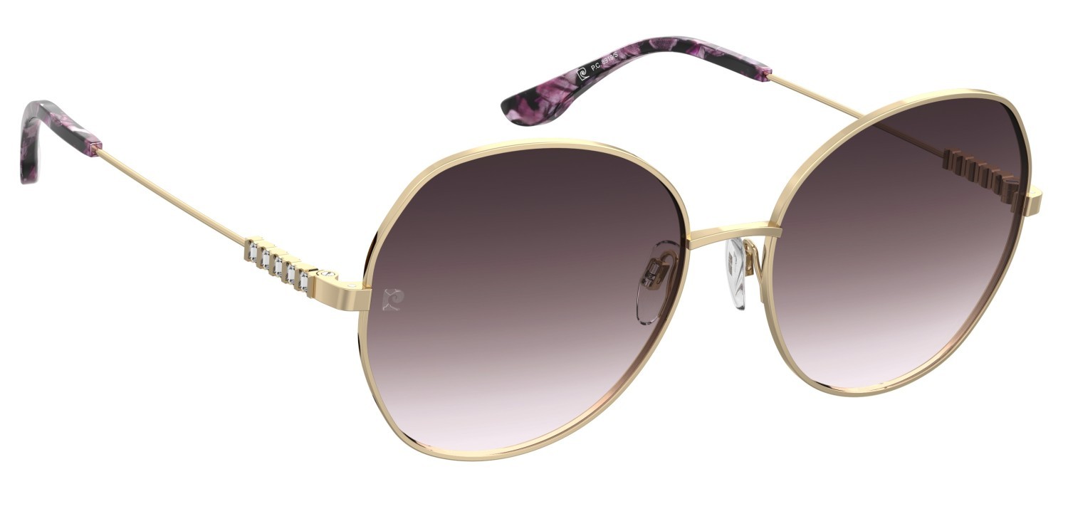 Sunglasses Pierre Cardin P.c. 8919/S 207687 BSU DG color violet gold shape cat eye lenses grey doubleshade