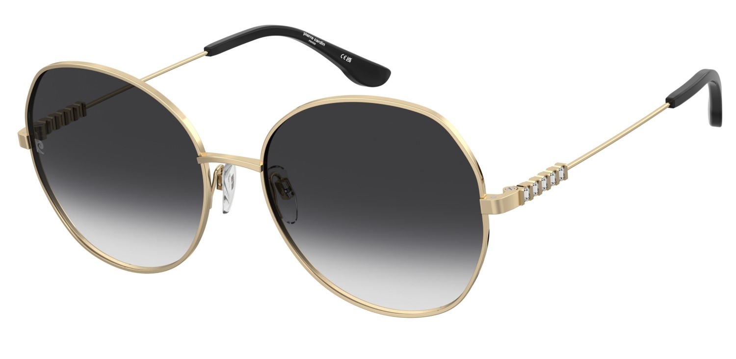 Sunglasses Pierre Cardin P.c. 8919/S 207687 RHL 9O color gold black_ shape cat eye lenses dark grey shaded